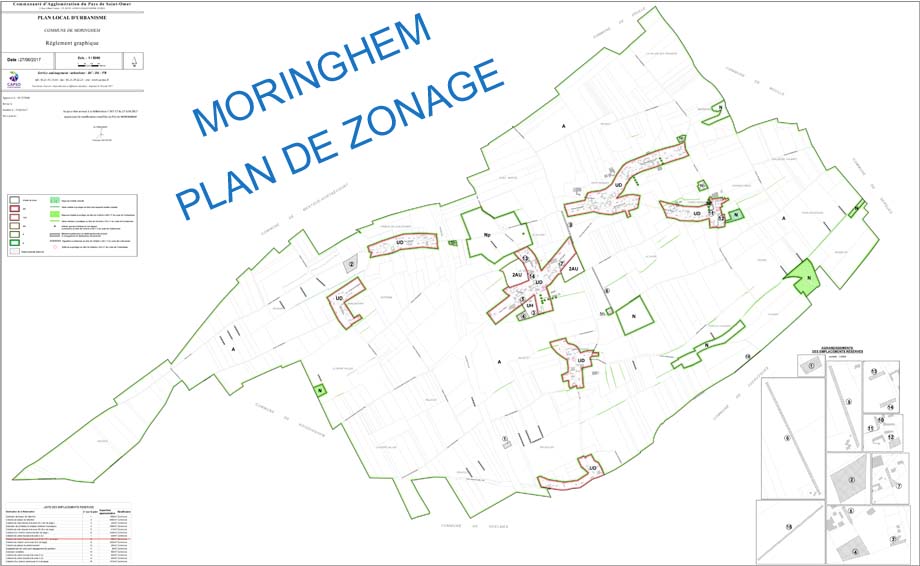 Plan zonage